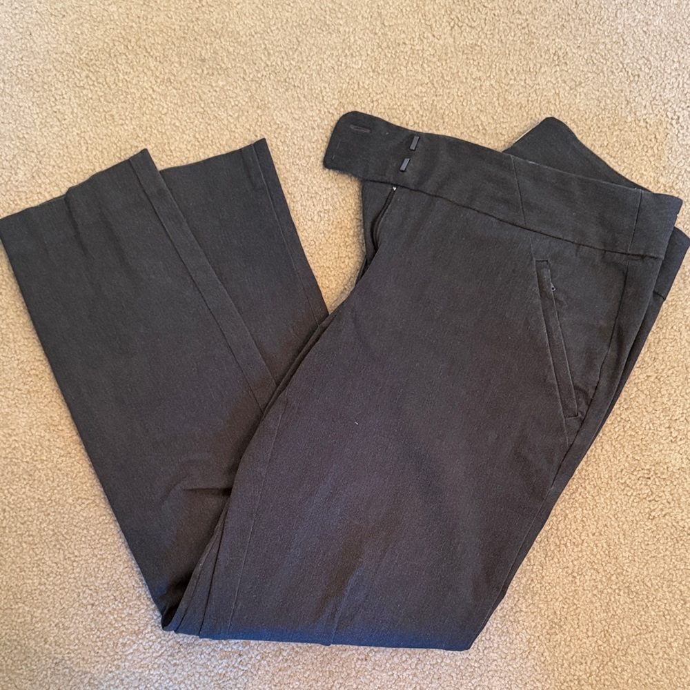 LOFT Outlet Grey Tailored Skinny Trouser Dress Pants Size 6